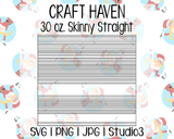 Sarape Template | Craft Haven 30 oz. Skinny Straight | SVG PNG JPG Studio3