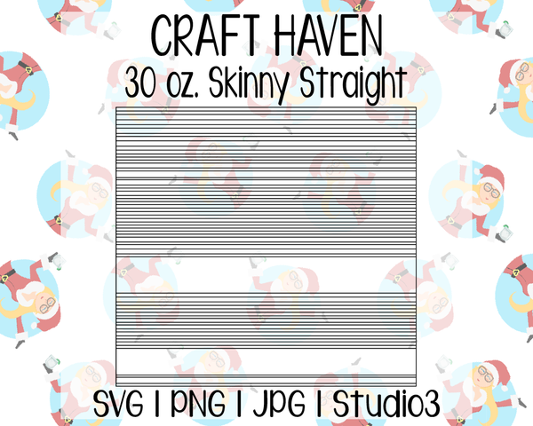 Sarape Template | Craft Haven 30 oz. Skinny Straight | SVG PNG JPG Studio3