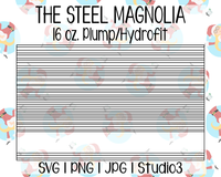 Sarape Template | The Steel Magnolia 16 oz. Plump/Hydrofit | SVG PNG JPG Studio3
