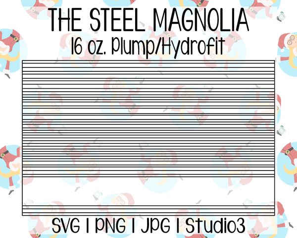 Sarape Template | The Steel Magnolia 16 oz. Plump/Hydrofit | SVG PNG JPG Studio3