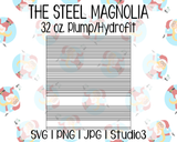 Sarape Template | The Steel Magnolia 32 oz. Plump/Hydrofit | SVG PNG JPG Studio3
