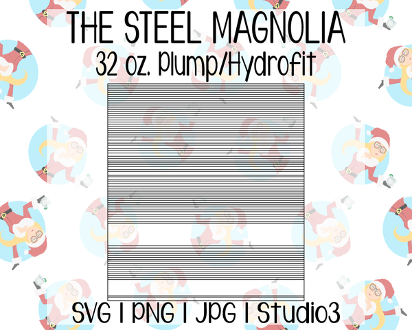 Sarape Template | The Steel Magnolia 32 oz. Plump/Hydrofit | SVG PNG JPG Studio3