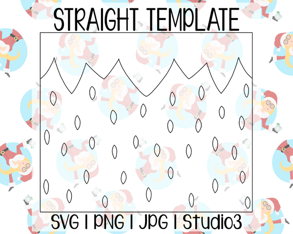 Strawberry Tumbler Template | Straight | SVG PNG JPG Studio3