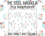 Strawberry Tumbler Template | The Steel Magnolia 24 oz. Plump/Hydrofit | SVG PNG JPG Studio3