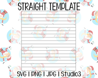 Stripes Tumbler Template | Straight | SVG PNG JPG Studio3