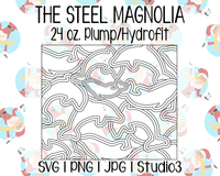 Dolphin Burst Template | The Steel Magnolia 24 oz. Plump/Hydrofit | SVG PNG JPG Studio3