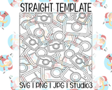 Camera Burst Templte | Straight | SVG PNG JPG Studio3