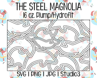 Dolphin Burst Tumbler Template | The Steel Magnolia 16 oz. Plump/Hydrofit | SVG PNG JPG Studio3
