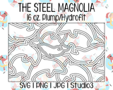 Dolphin Burst Tumbler Template | The Steel Magnolia 16 oz. Plump/Hydrofit | SVG PNG JPG Studio3