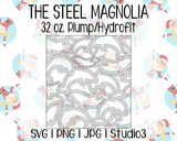 Dolphin Burst Template | The Steel Magnolia 32 oz. Plump/Hydrofit | SVG PNG JPG Studio3