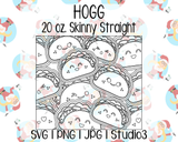 Taco Burst Template | Hogg 20 oz. Skinny Straight | SVG PNG JPG Studio3