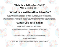 Just as Sane as I am Luna Chart | Sublimation Transfer | DIY T-Shirt | Ready to Press
