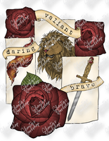 Daring Valiant Brave House Characteristics | Wizard School | Sublimation Transfer | DIY T-Shirt | Ready to Press